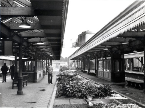 South Kensington Station interior looking east 1970 - Copy